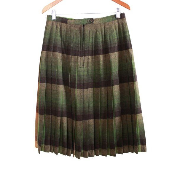 Sportrite In’n Outer Vintage Wool Pleated Midi Skirt - Picture 2 of 12